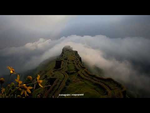 राजगडावरील पावसाळ्यातील अदभुत क्षण पहा #स्वर्ग | Shivaji Maharaj | #Rajgad Fort